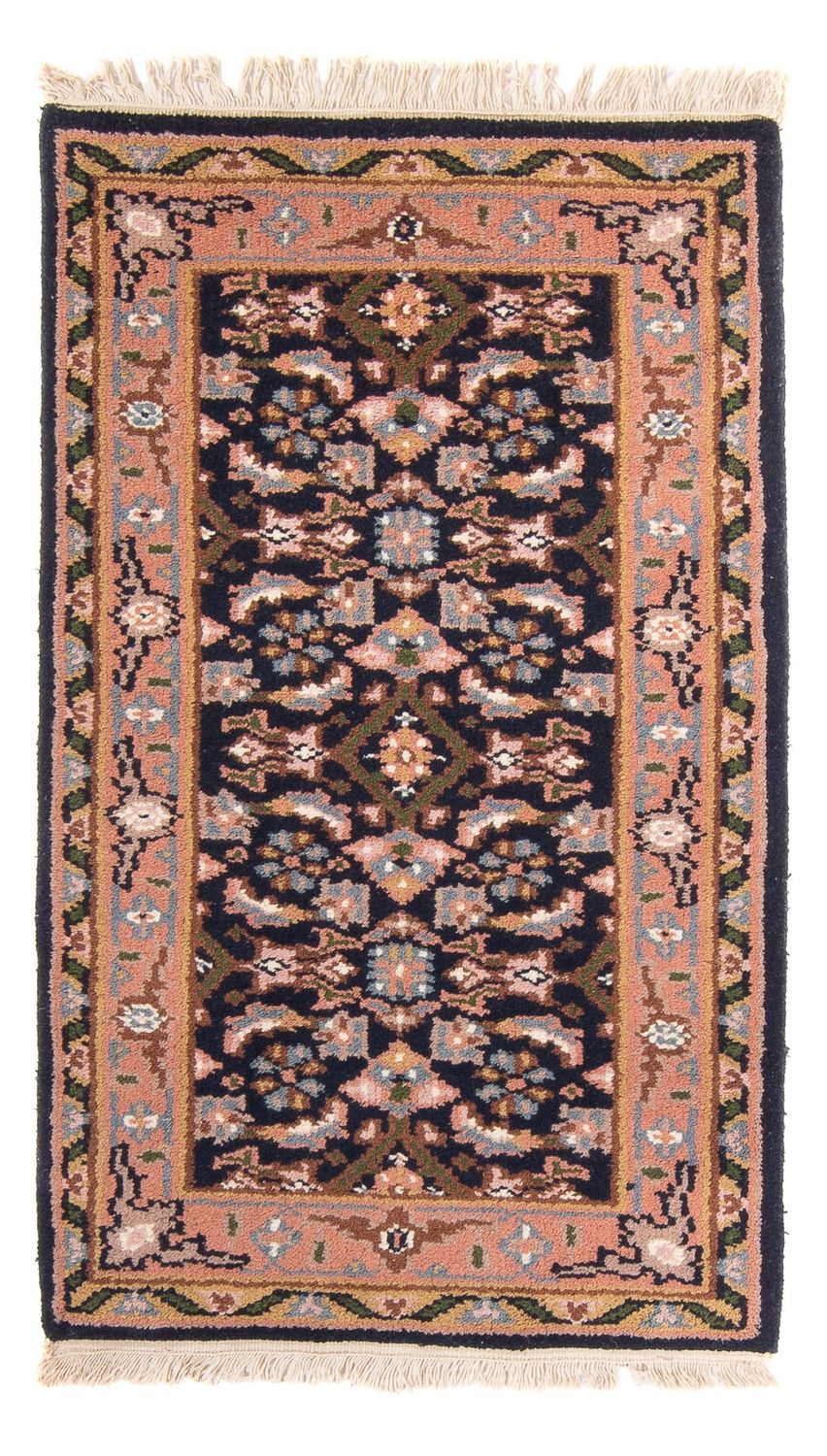 Tapis oriental - 160 x 90 cm - bleu foncé