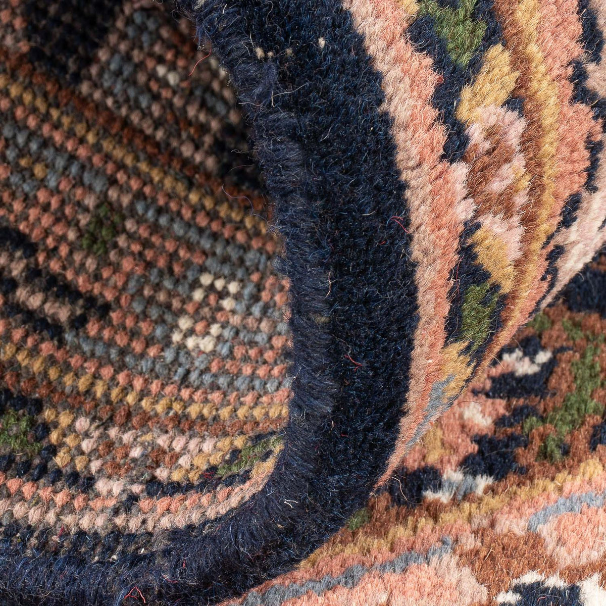 Tapis oriental - 160 x 90 cm - bleu foncé