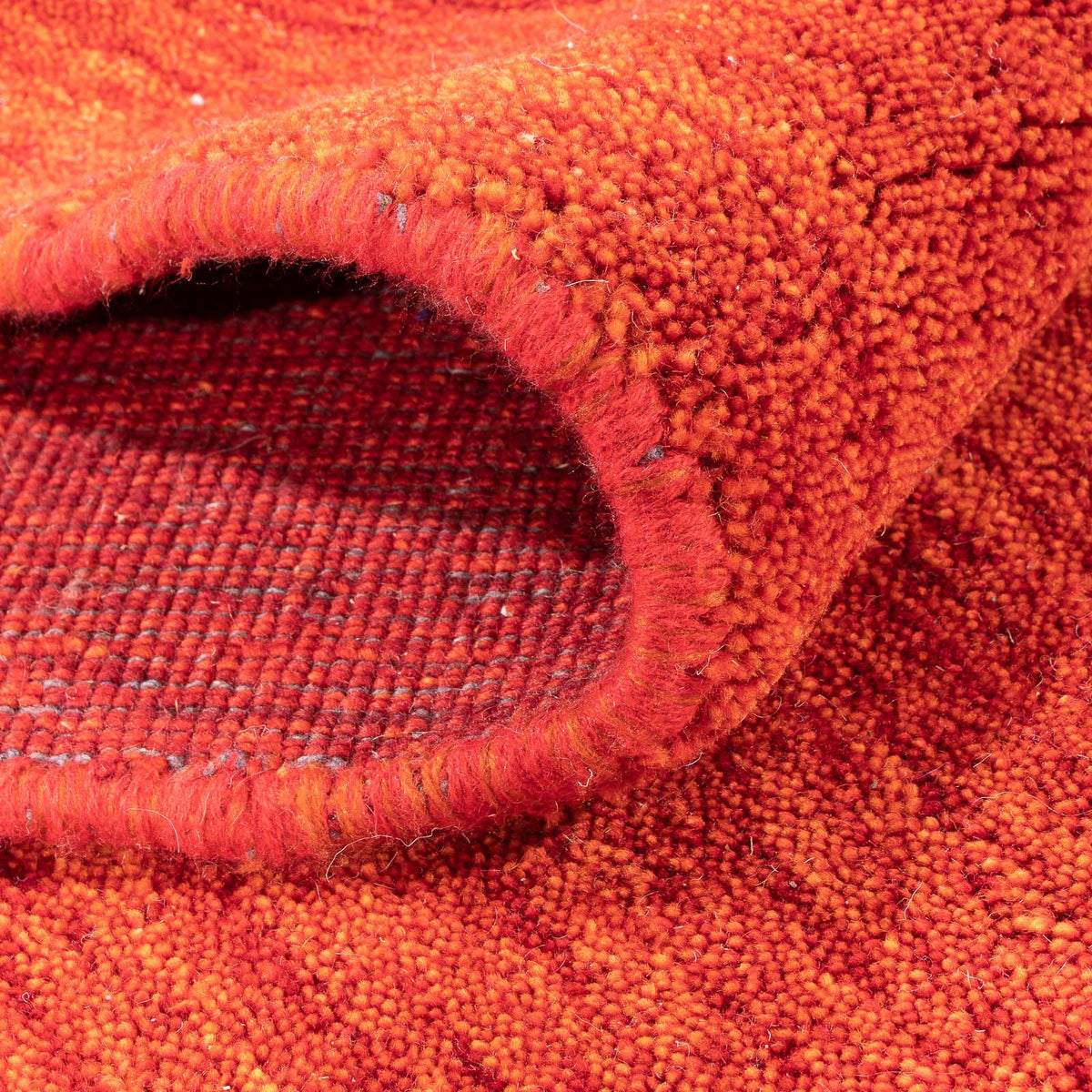 Tapis de couloir Tapis Gabbeh - Softy - 256 x 86 cm - rouille