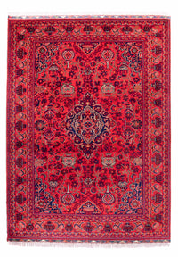 Tapis afghan - 355 x 256 cm - rouge