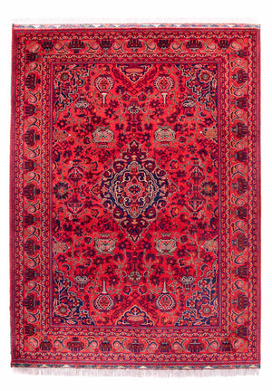 Tapis afghan - 355 x 256 cm - rouge