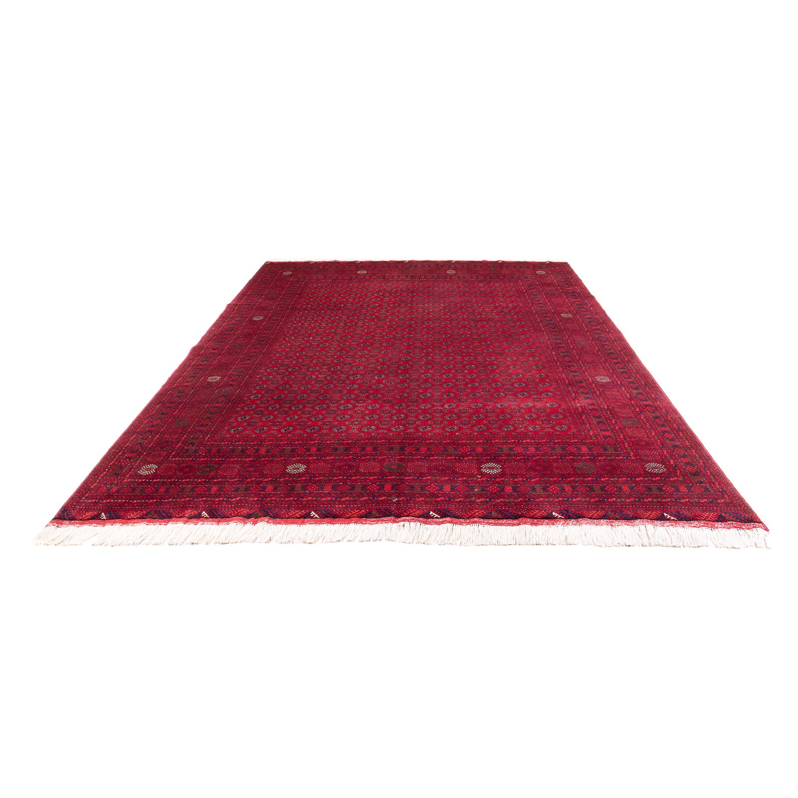 Tapis afghan - Boukhara - 340 x 240 cm - rouge