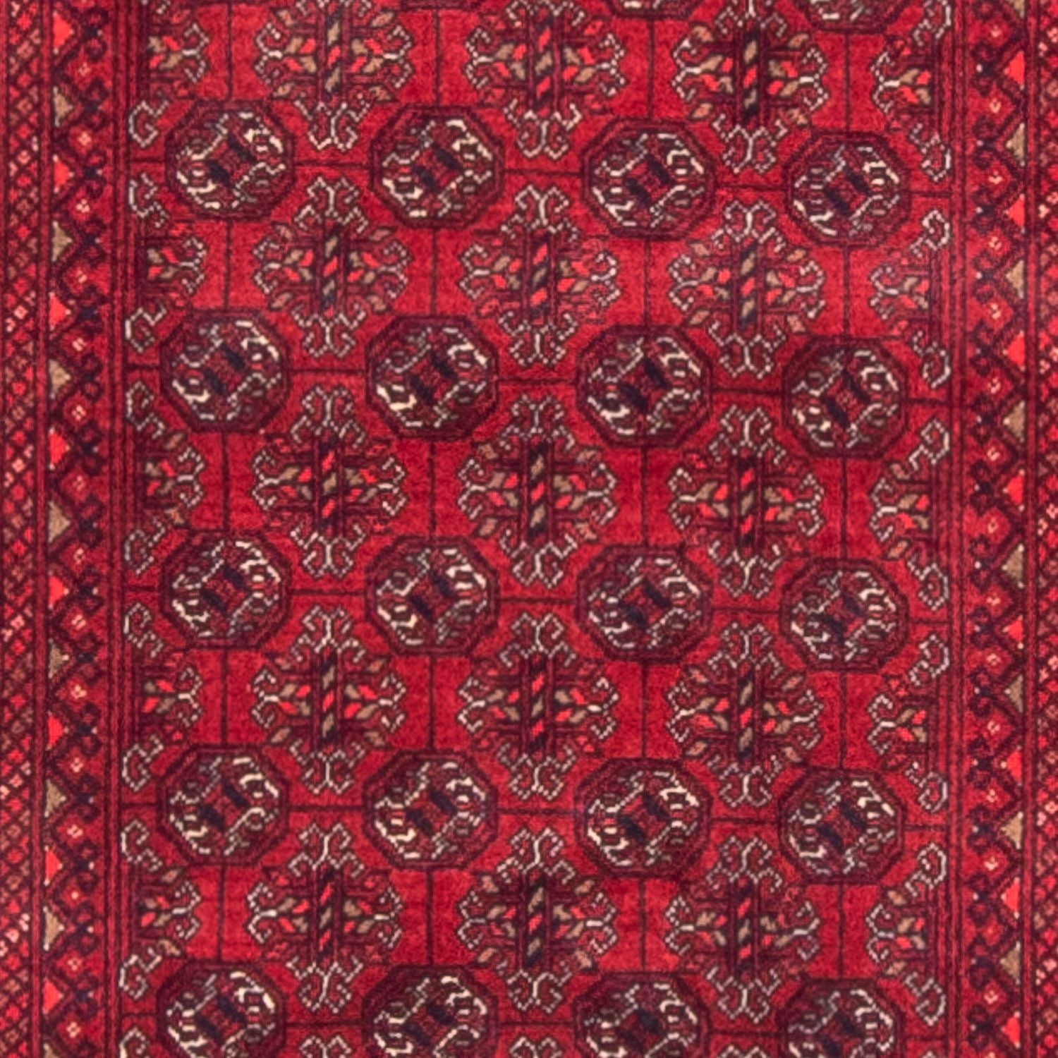 Tapis de couloir Tapis afghan - Boukhara - 290 x 80 cm - rouge
