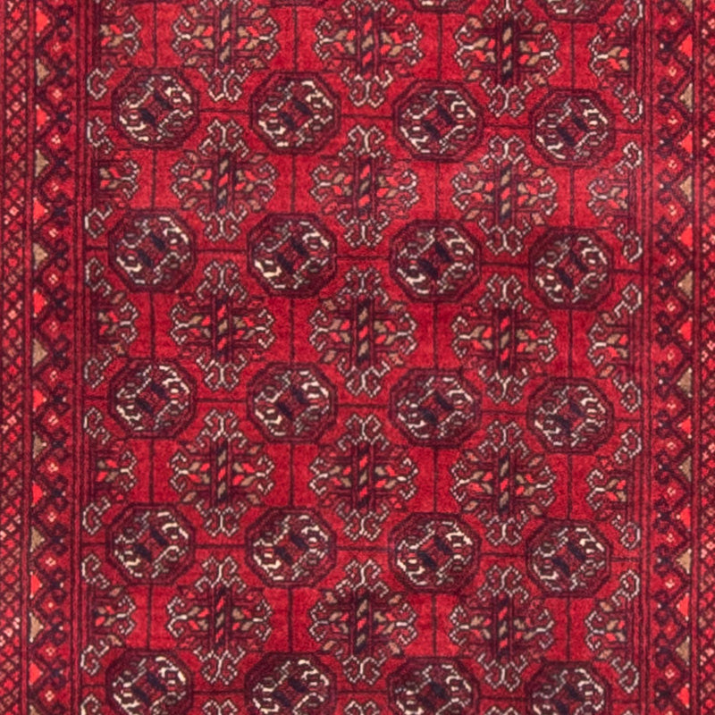 Tapis de couloir Tapis afghan - Boukhara - 290 x 80 cm - rouge