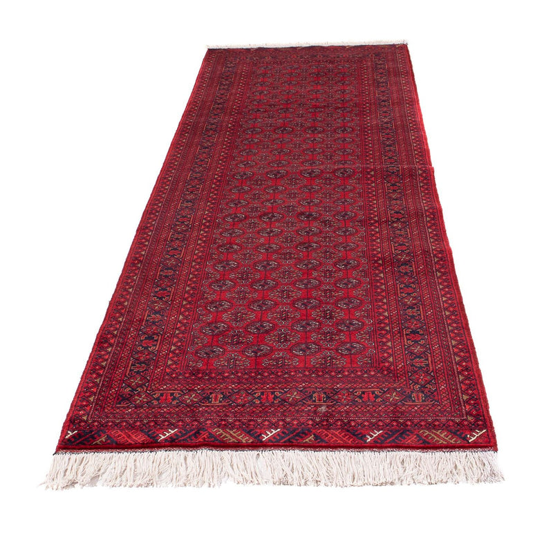 Tapis de couloir Tapis afghan - Boukhara - 290 x 80 cm - rouge