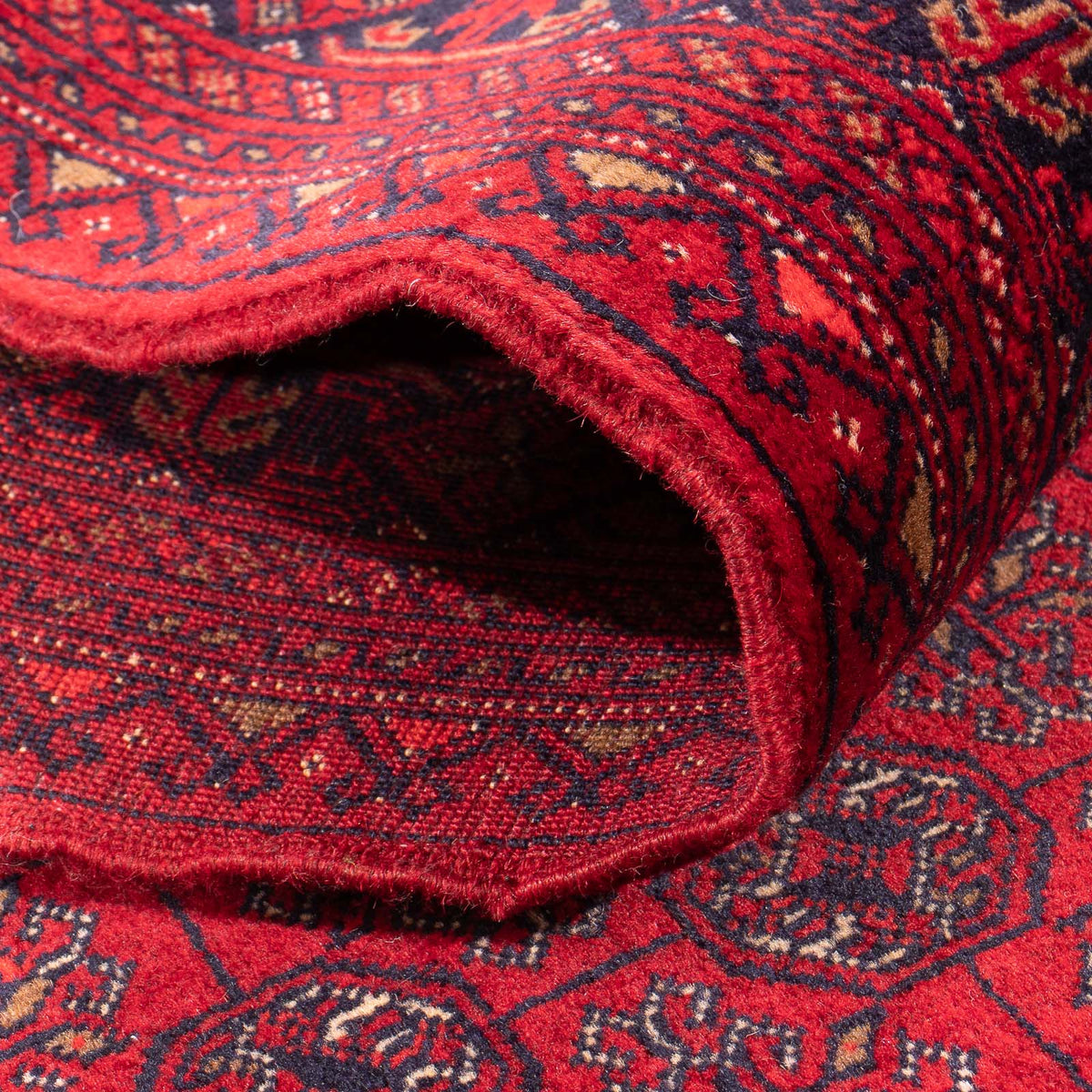 Tapis de couloir Tapis afghan - Boukhara - 290 x 80 cm - rouge