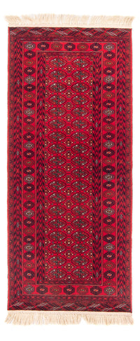 Tapis de couloir Tapis afghan - 200 x 80 cm - rouge