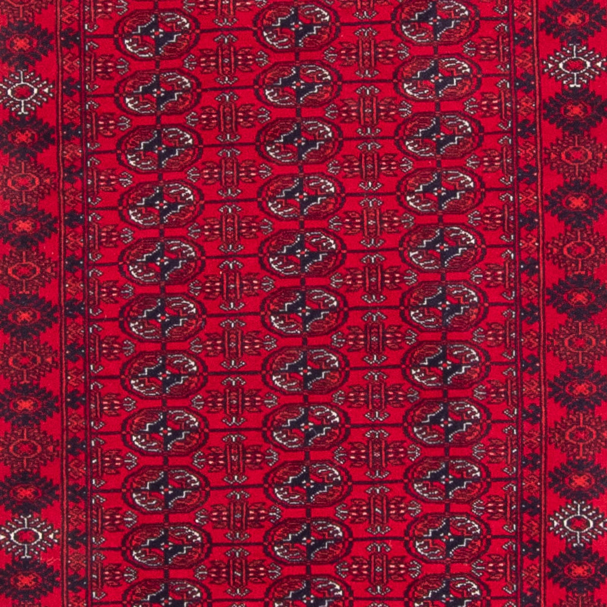 Tapis de couloir Tapis afghan - 258 x 85 cm - rouge