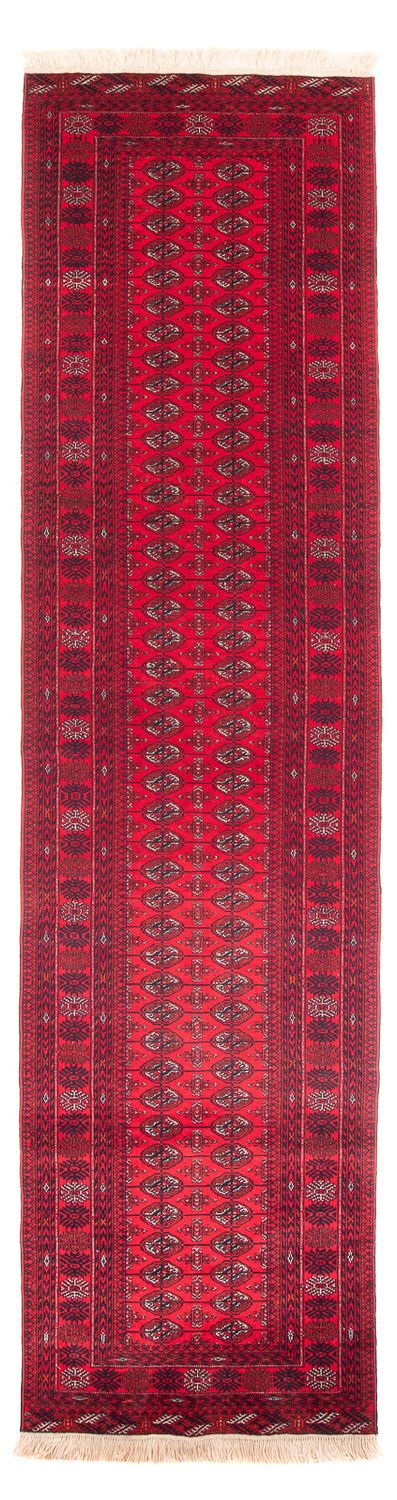 Tapis de couloir Tapis afghan - Boukhara - 380 x 90 cm - rouge