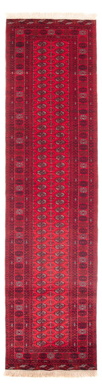 Tapis de couloir Tapis afghan - Boukhara - 380 x 90 cm - rouge