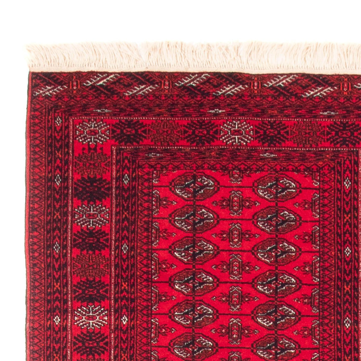 Tapis de couloir Tapis afghan - Boukhara - 380 x 90 cm - rouge