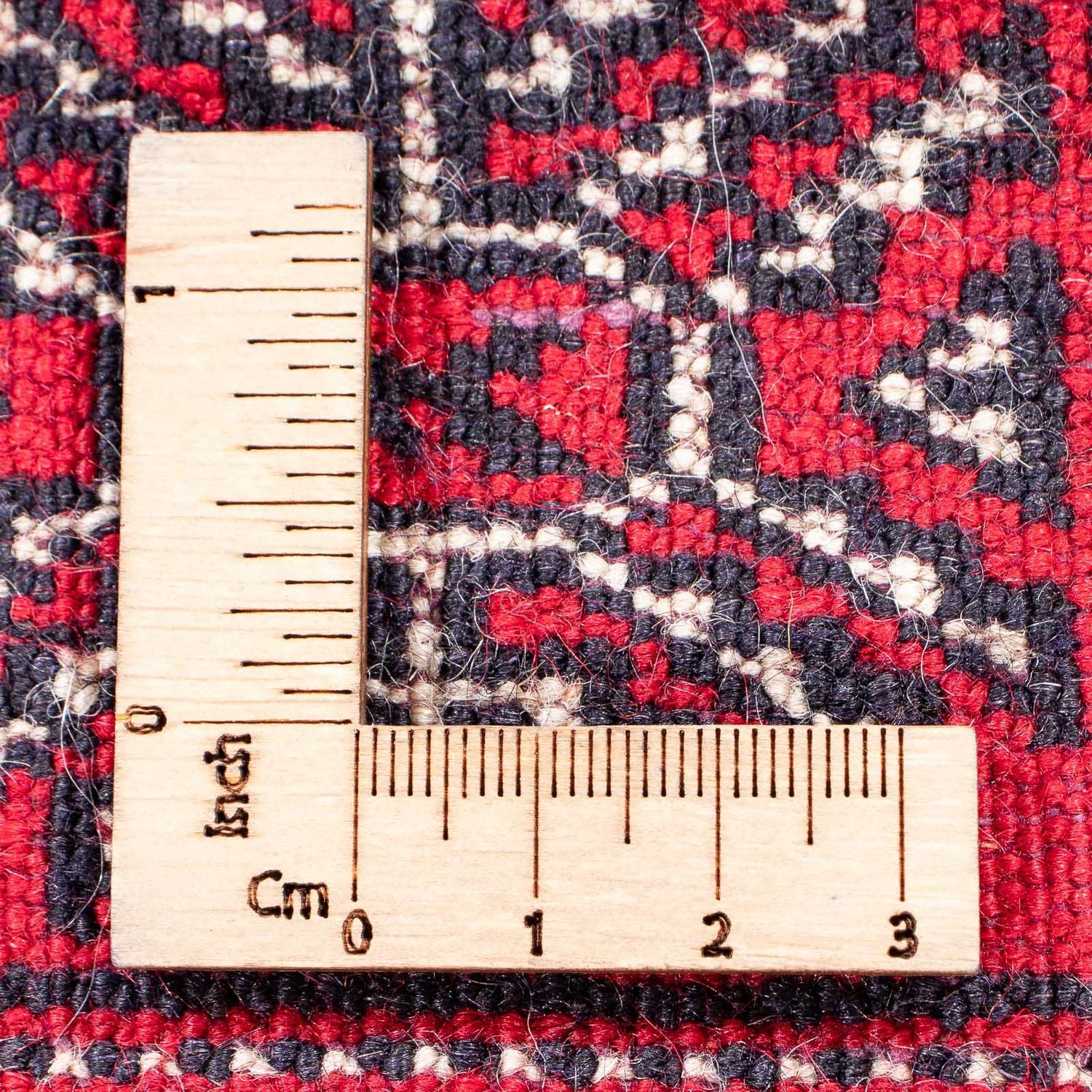 Tapis de couloir Tapis afghan - Boukhara - 380 x 90 cm - rouge