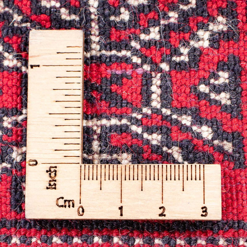 Tapis de couloir Tapis afghan - Boukhara - 380 x 90 cm - rouge