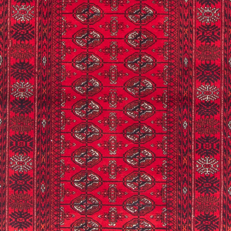 Tapis de couloir Tapis afghan - Boukhara - 377 x 90 cm - rouge