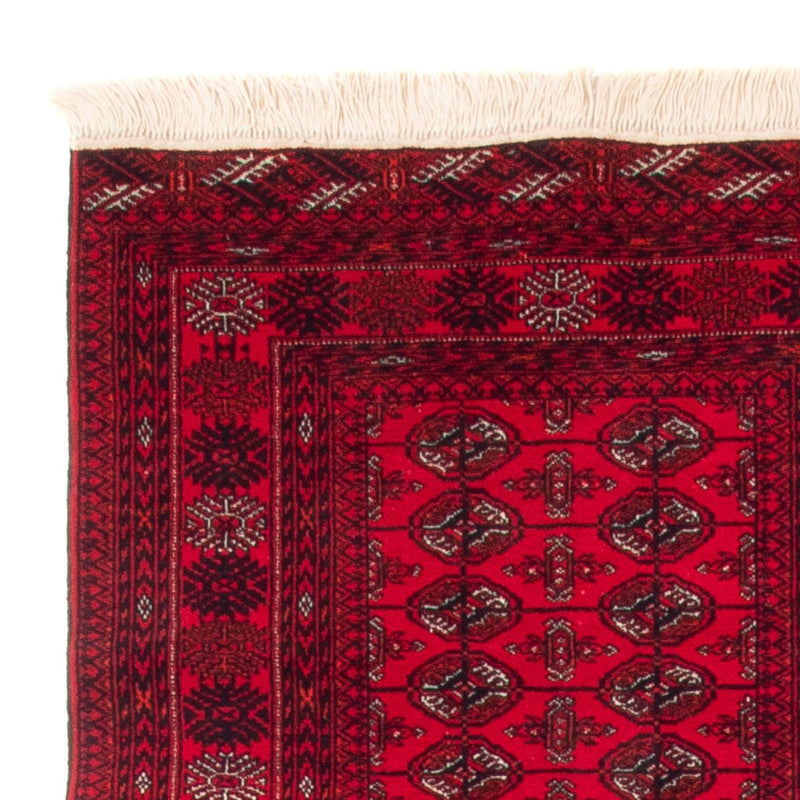 Tapis de couloir Tapis afghan - Boukhara - 377 x 90 cm - rouge