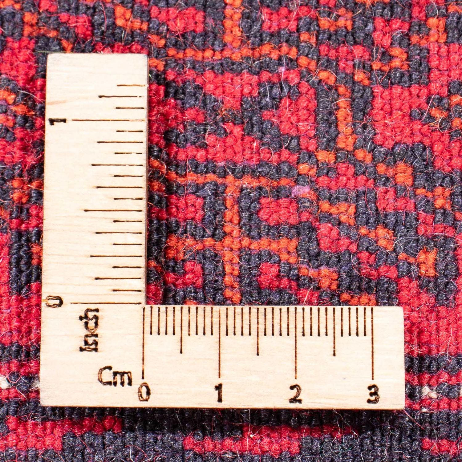 Tapis de couloir Tapis afghan - Boukhara - 377 x 90 cm - rouge