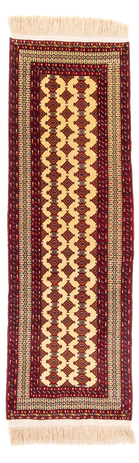 Tapis de couloir Tapis Turkaman - 305 x 85 cm - beige
