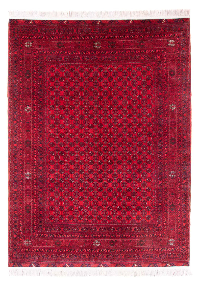 Tapis afghan - Boukhara - 290 x 196 cm - rouge