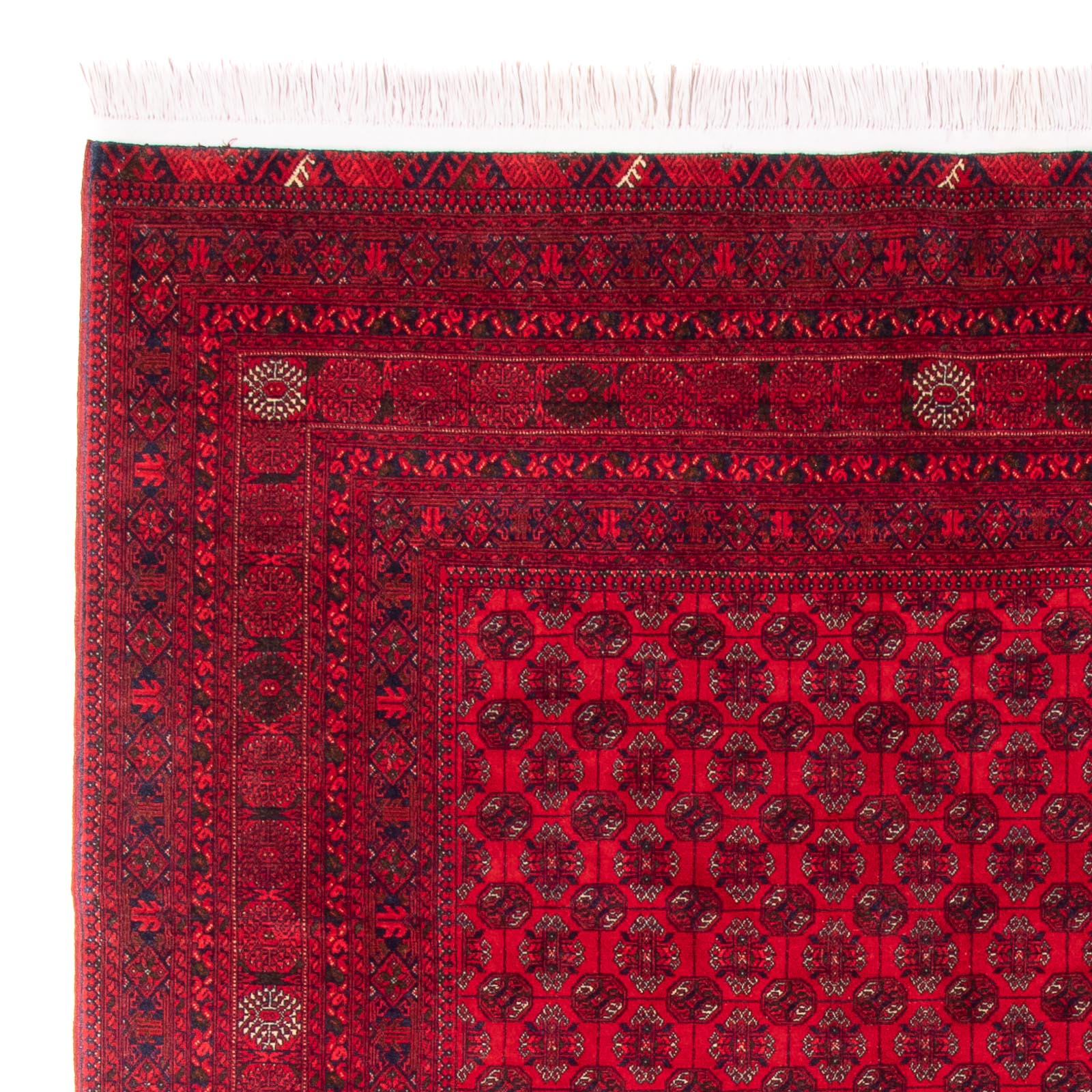 Tapis afghan - Boukhara - 290 x 196 cm - rouge