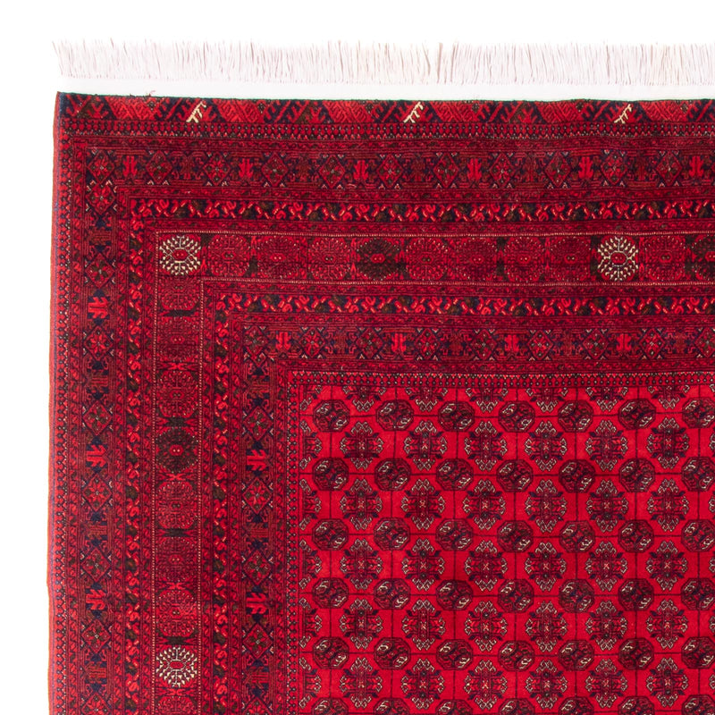 Tapis afghan - Boukhara - 290 x 196 cm - rouge