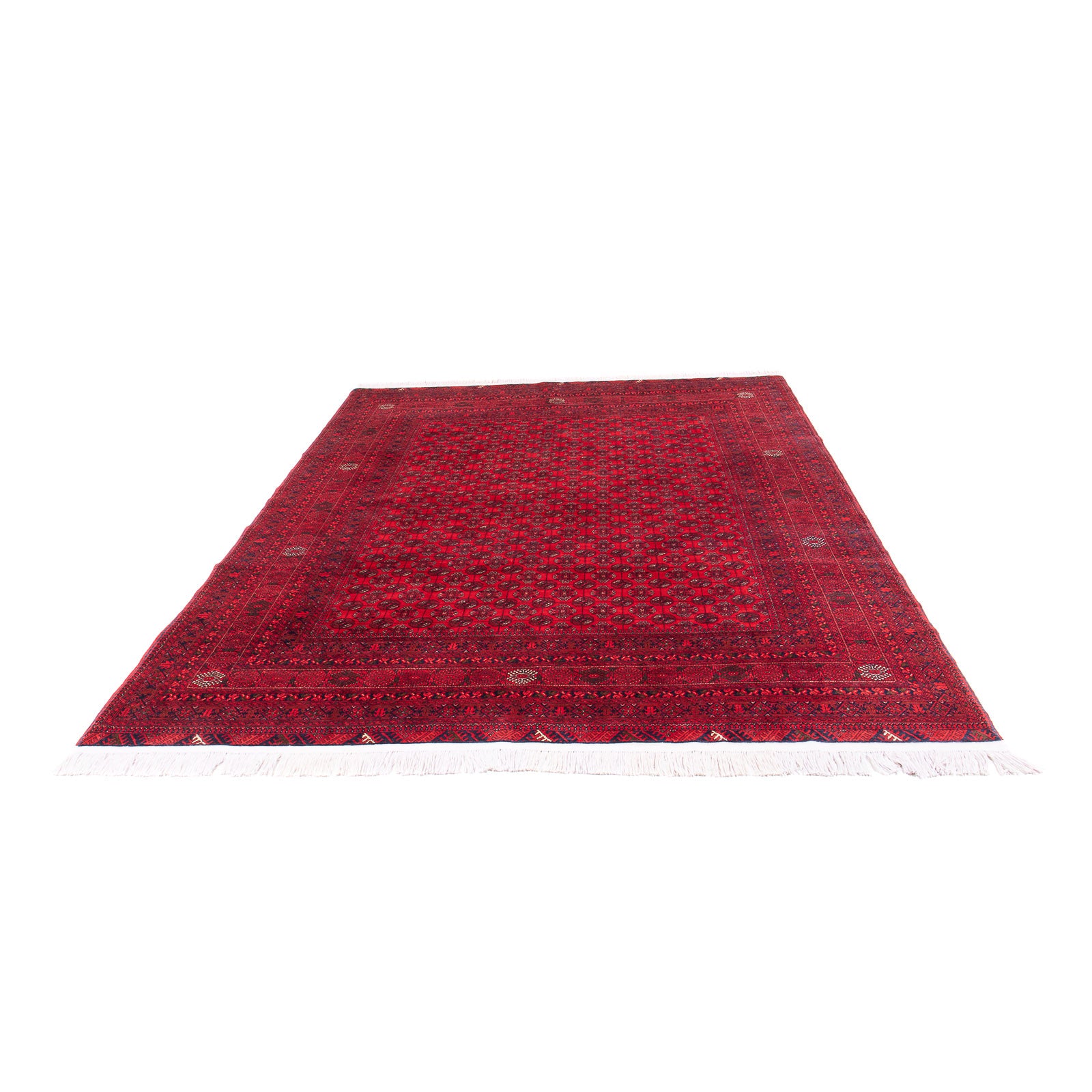 Tapis afghan - Boukhara - 290 x 196 cm - rouge