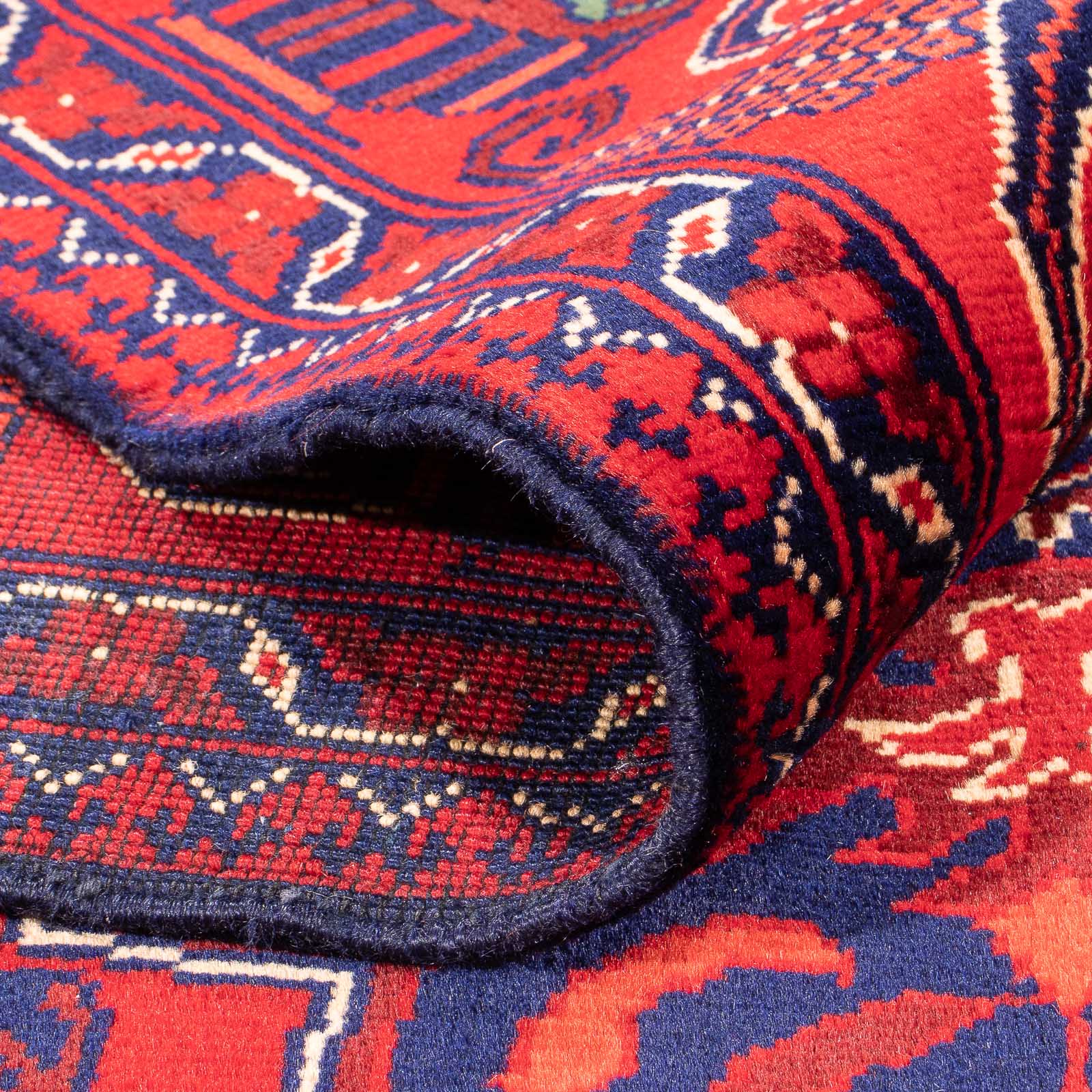 Tapis afghan - Boukhara - 290 x 200 cm - rouge