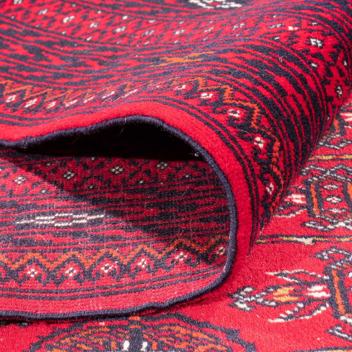 Tapis afghan - Boukhara - 370 x 300 cm - rouge