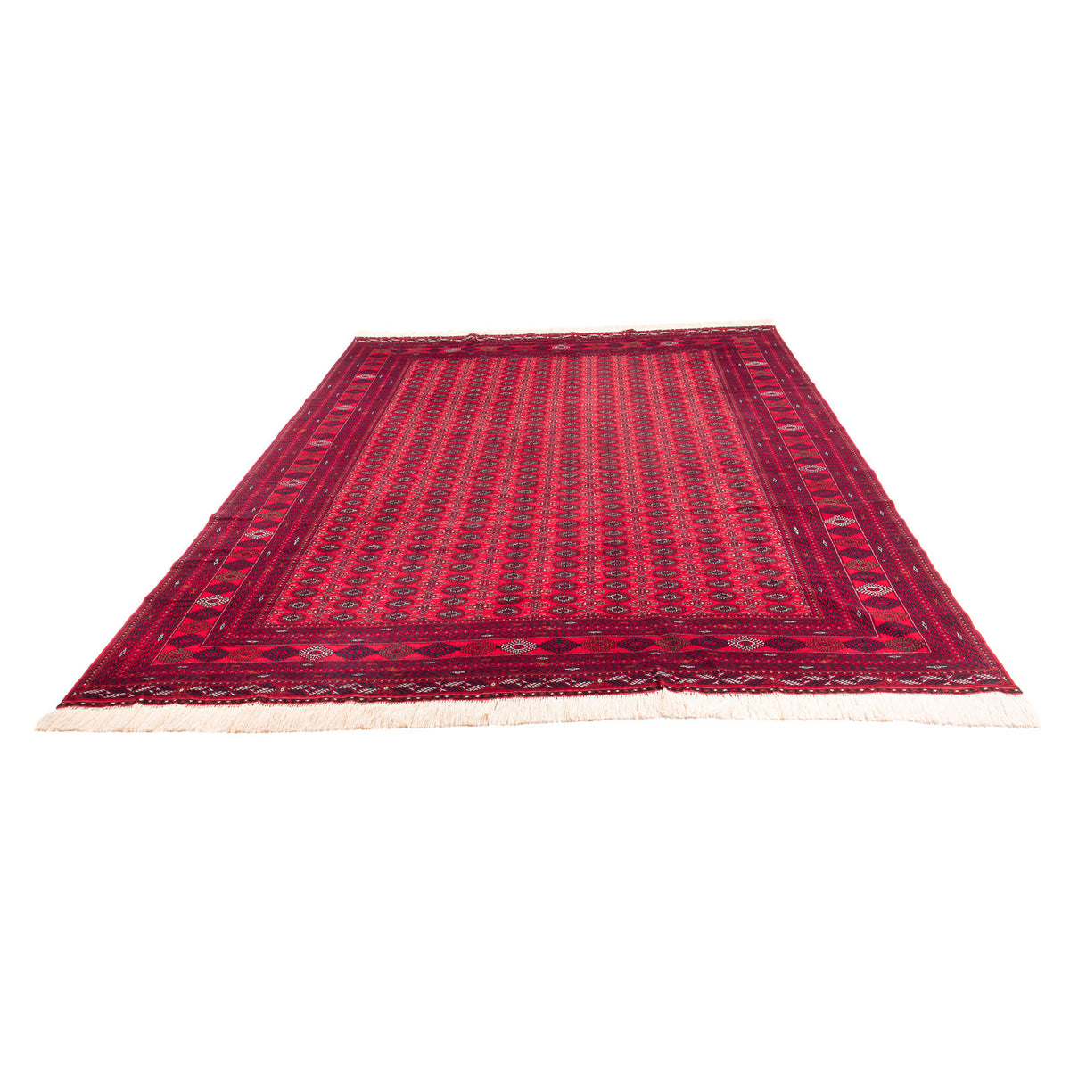 Tapis afghan - Boukhara - 370 x 300 cm - rouge