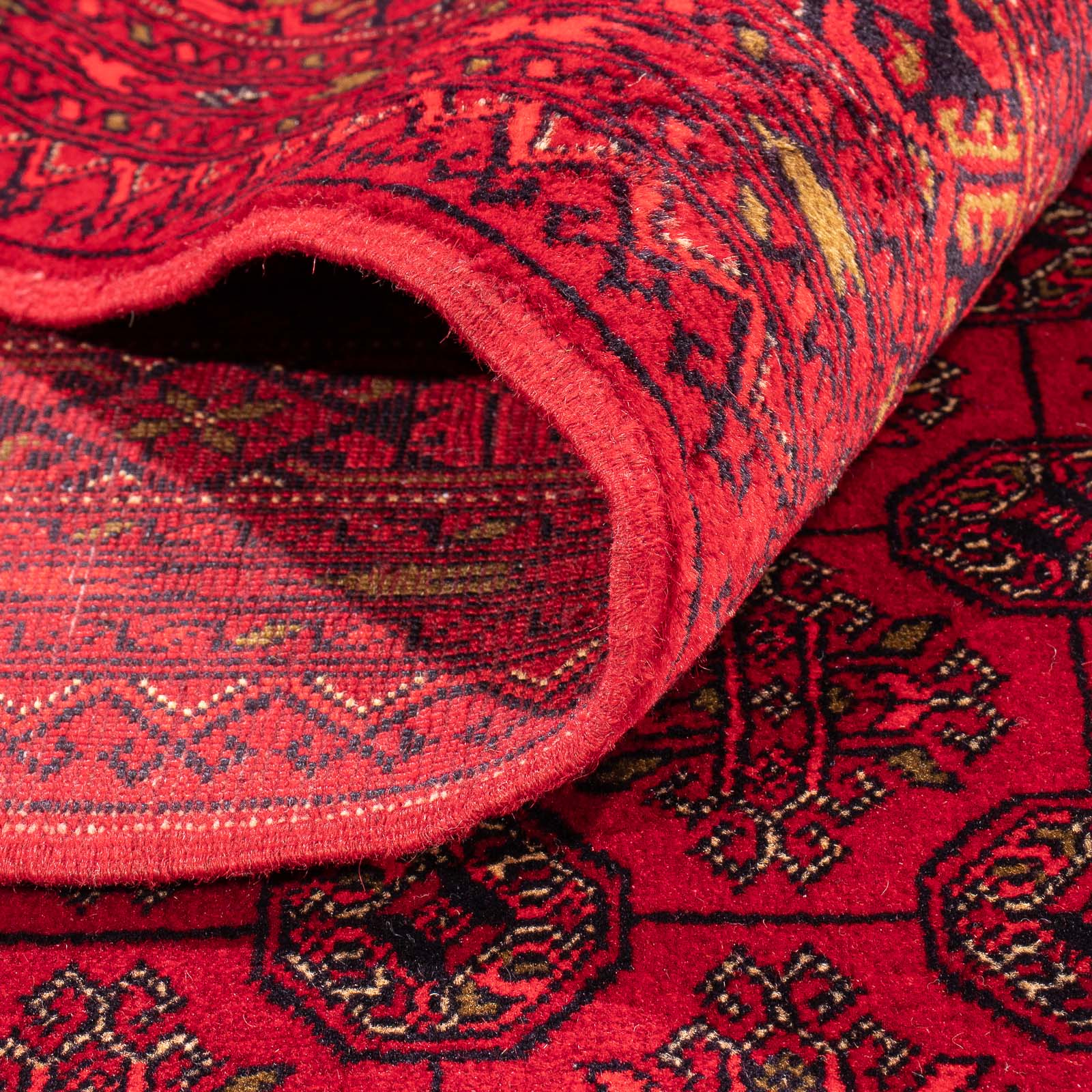 Tapis afghan - Boukhara - 385 x 300 cm - rouge