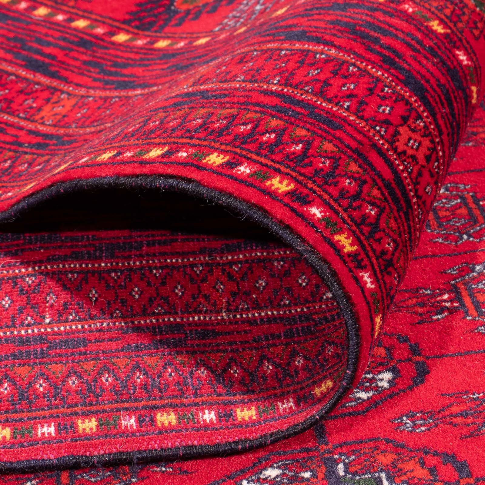 Tapis afghan - Boukhara - 395 x 310 cm - rouge