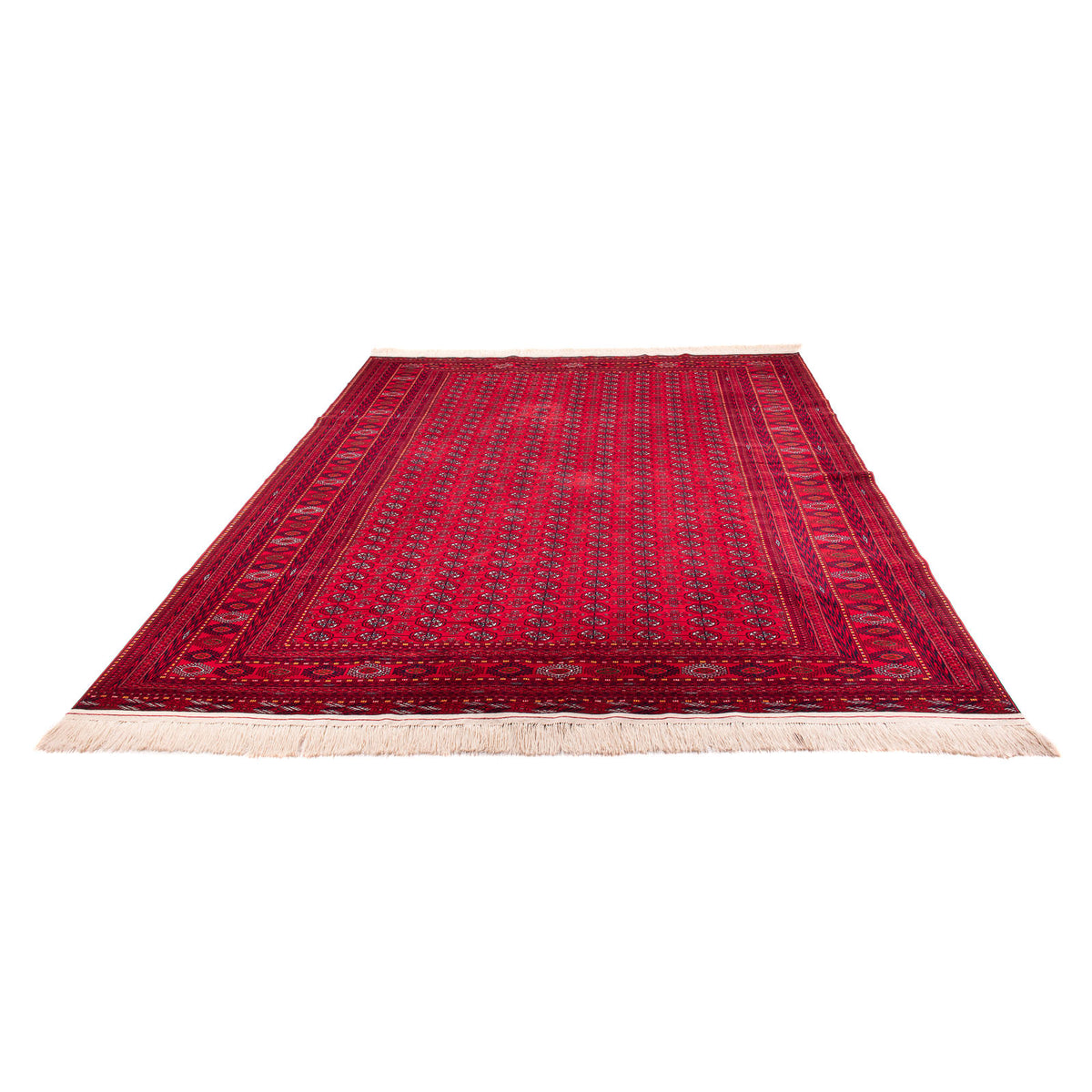 Tapis afghan - Boukhara - 395 x 310 cm - rouge