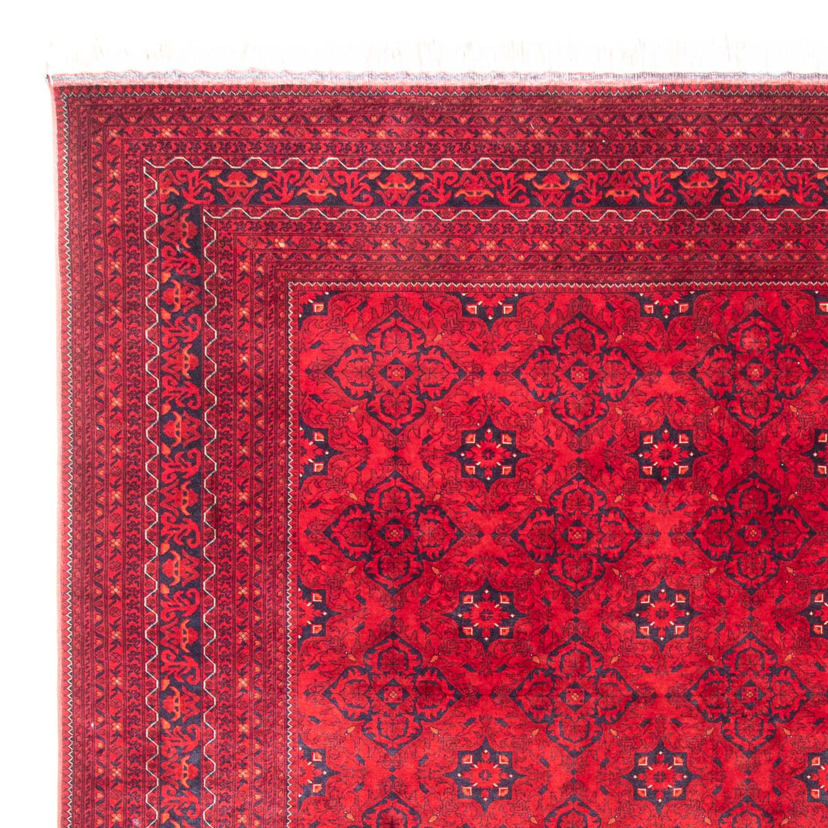 Tapis afghan - Boukhara - 380 x 300 cm - rouge