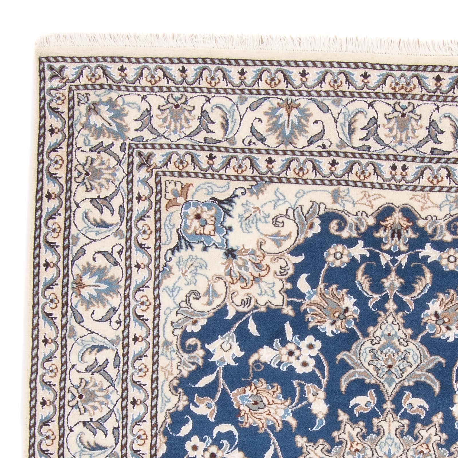 Tapis persan - Nain - Royal - 190 x 149 cm - bleu