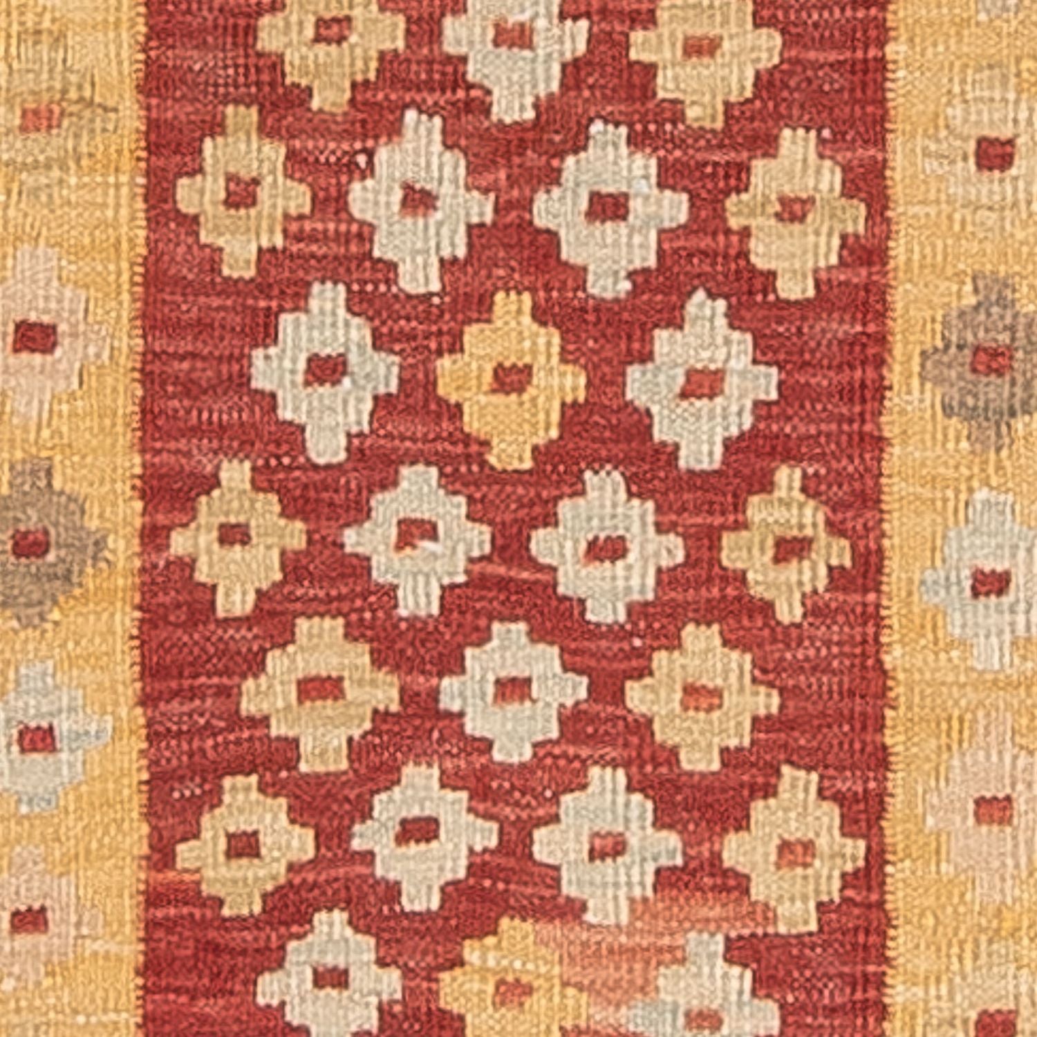 Tapis de couloir Tapis Kelim - Splash - 197 x 71 cm - multicolore