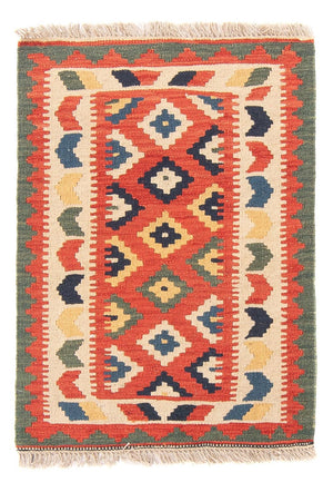 Tapis Kelim - Oriental - 97 x 66 cm - rouge