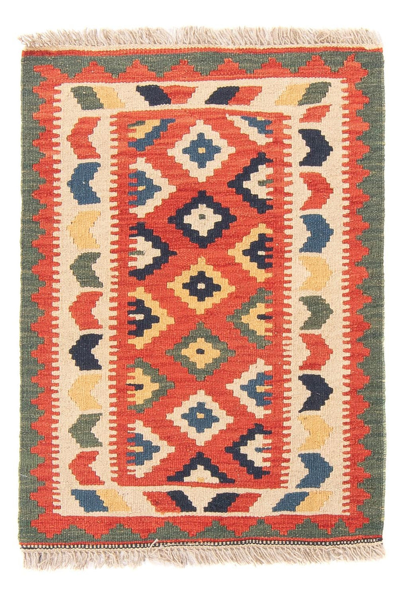 Tapis Kelim - Oriental - 97 x 66 cm - rouge