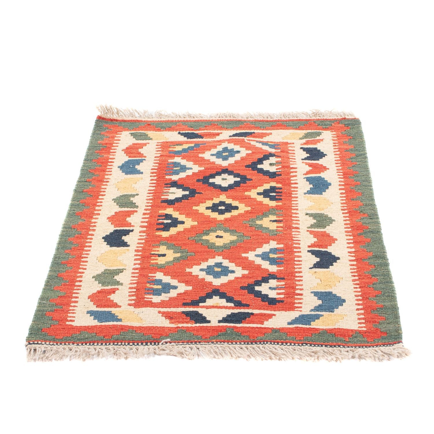Tapis Kelim - Oriental - 97 x 66 cm - rouge