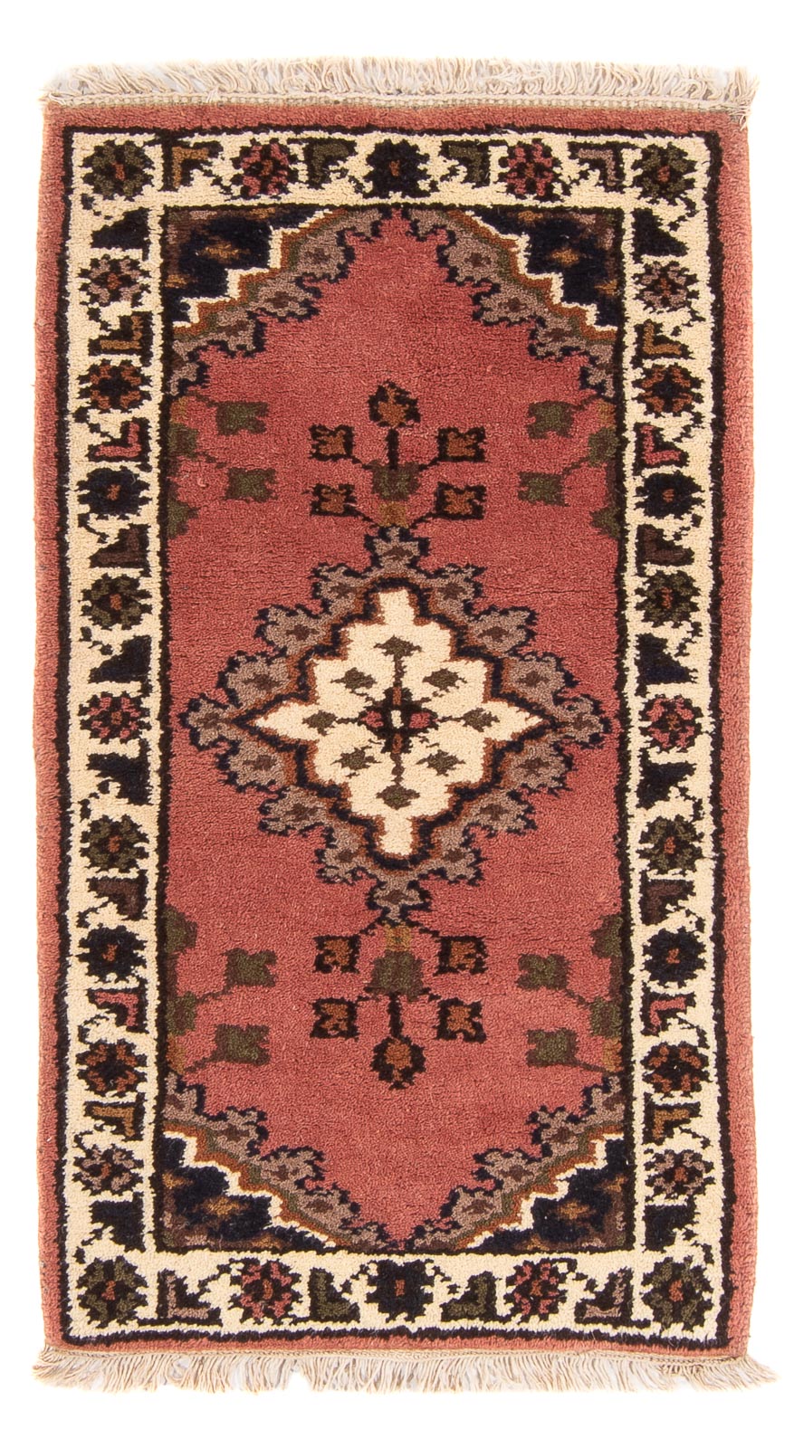 Tapis oriental - Indus - 120 x 60 cm - saumon