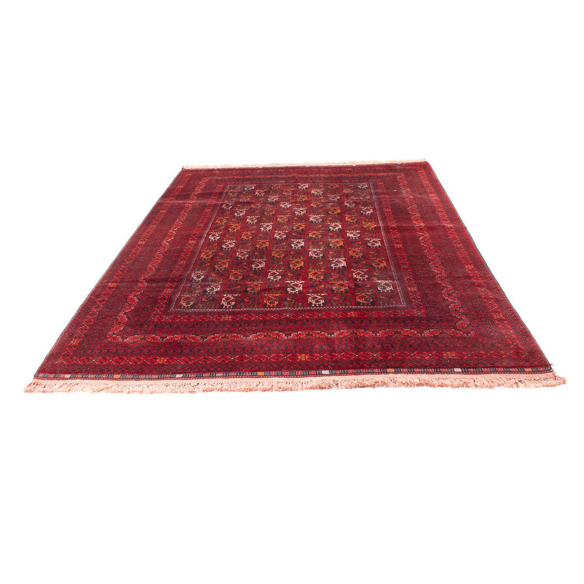 Tapis afghan - 293 x 202 cm - rouge