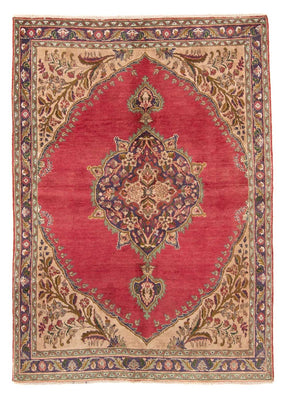 Tapis persan - Tabriz - 203 x 145 cm - rouge