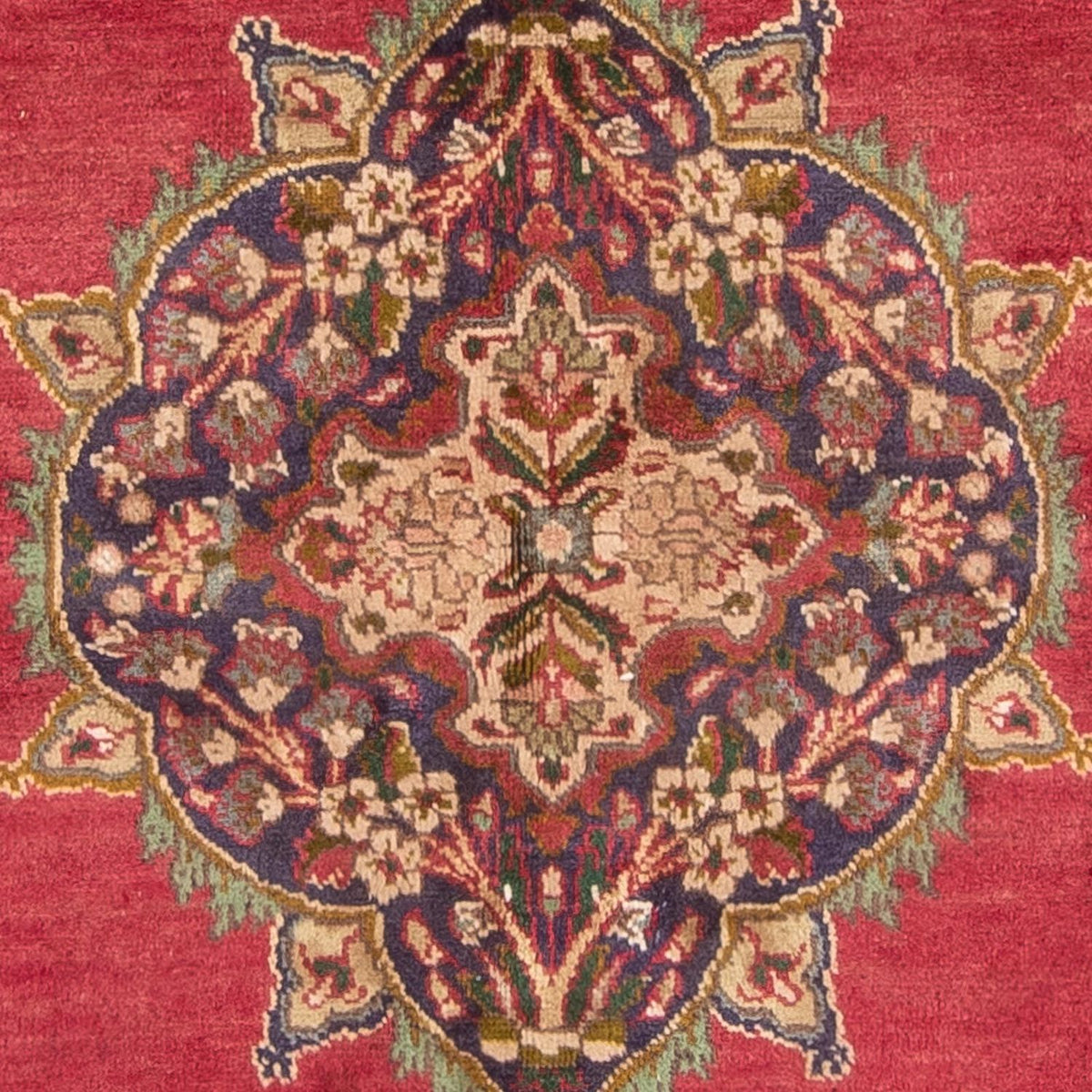 Tapis persan - Tabriz - 203 x 145 cm - rouge