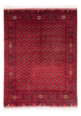 Tapis afghan - 193 x 148 cm - rouge