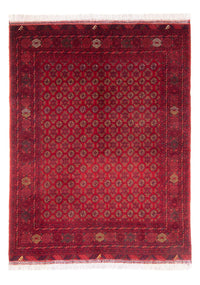 Tapis afghan - 193 x 148 cm - rouge