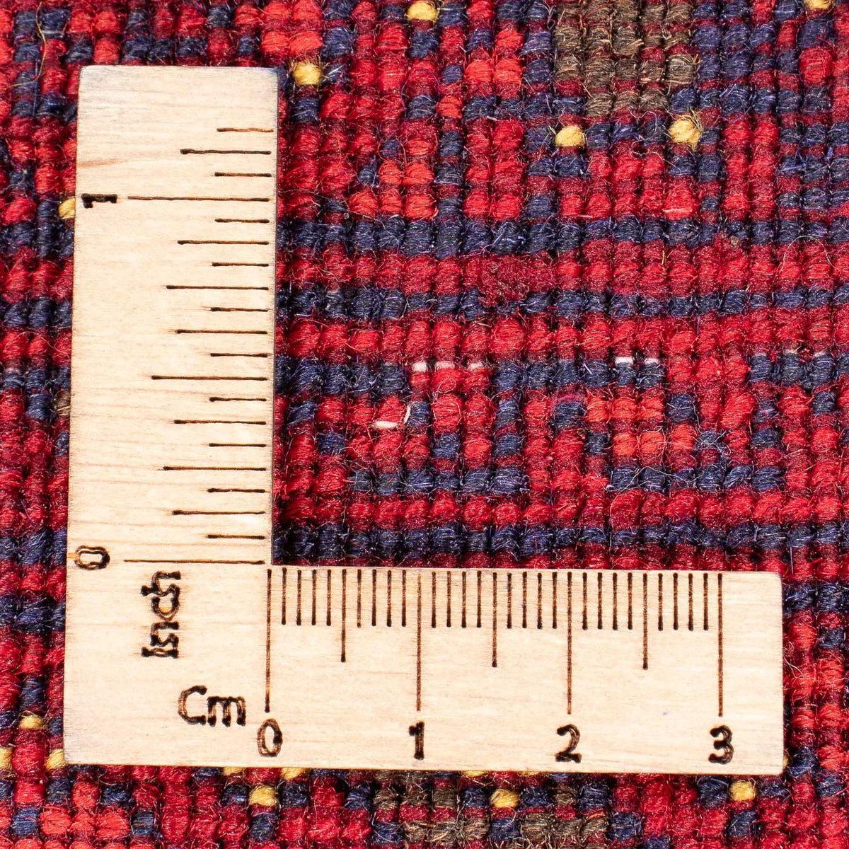 Tapis afghan - 193 x 148 cm - rouge