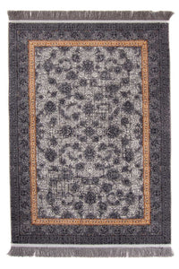 Tapis oriental tissé - 150 x 100 cm - gris