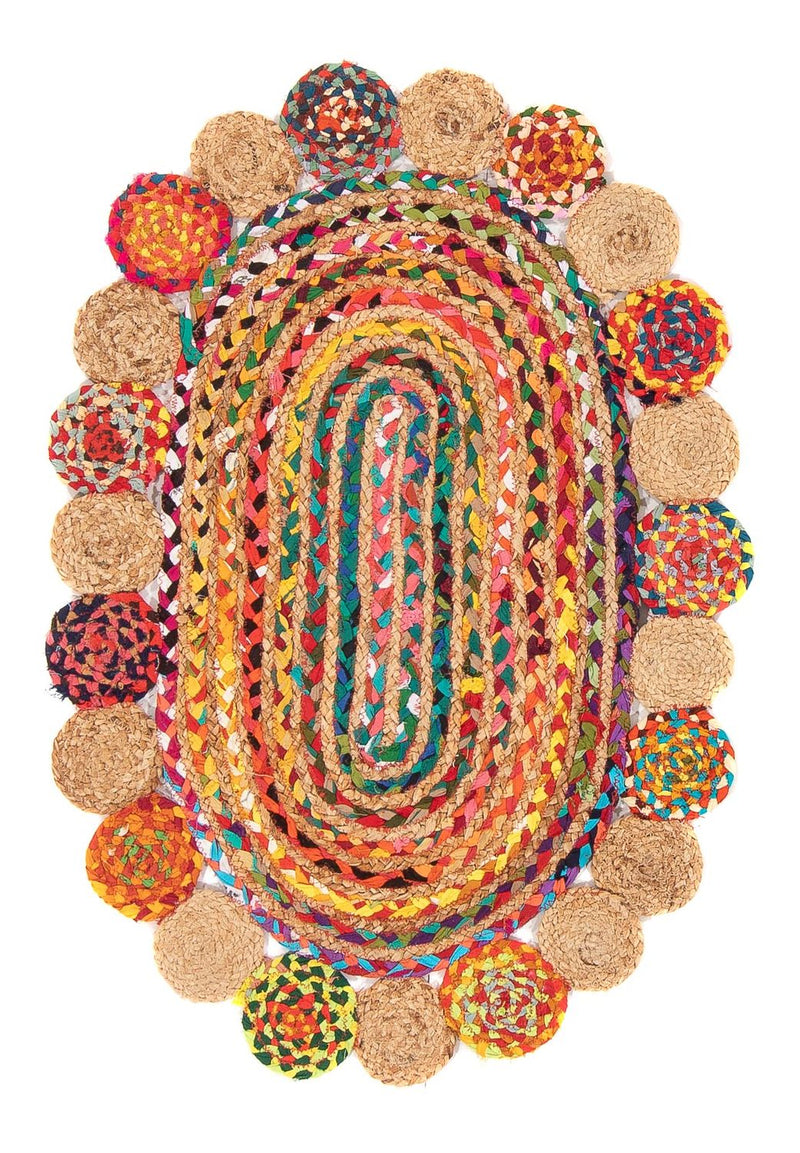 Tapis en jute - 200 x 140 cm - naturel