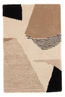 Tapis en laine - 90 x 60 cm - beige