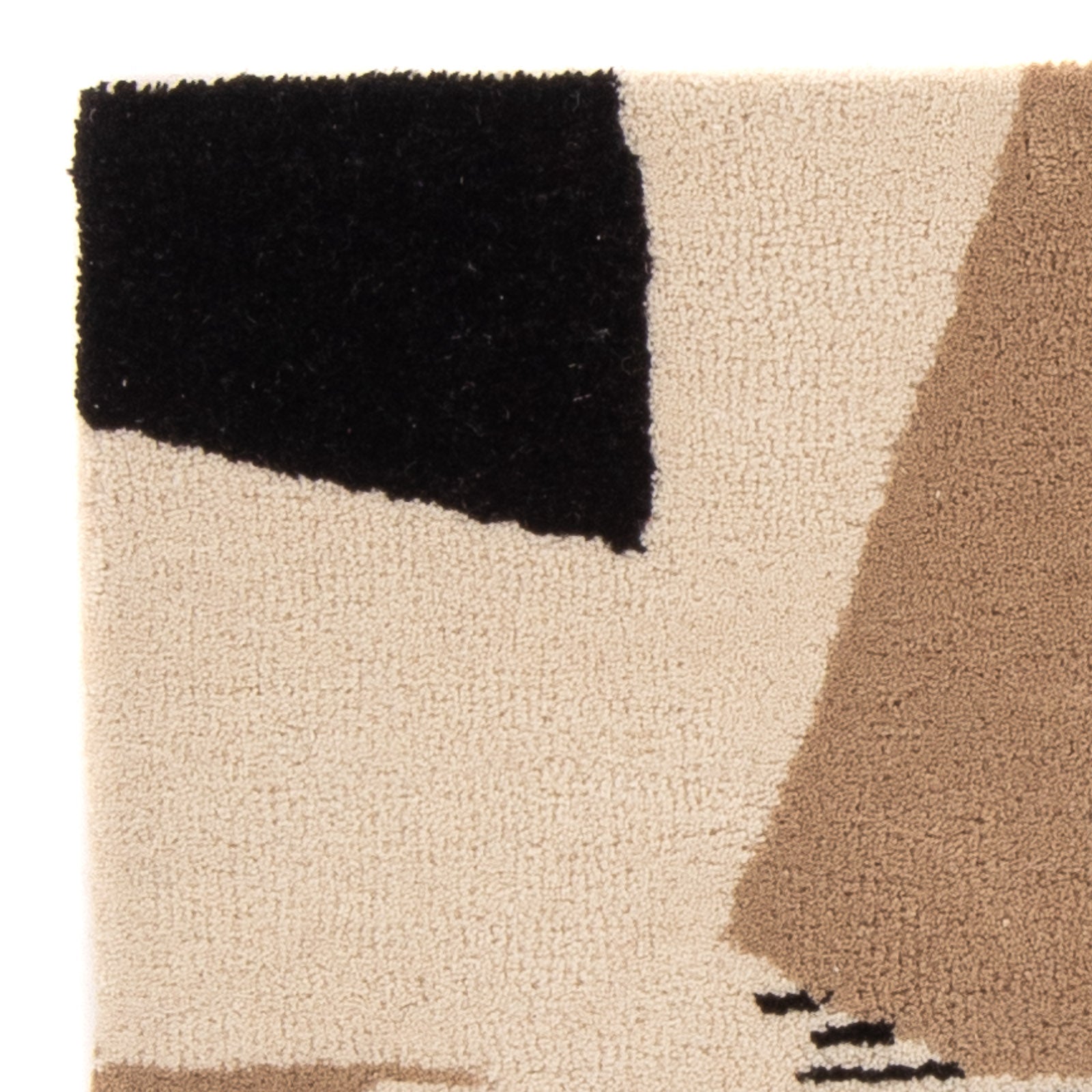 Tapis en laine - 90 x 60 cm - beige