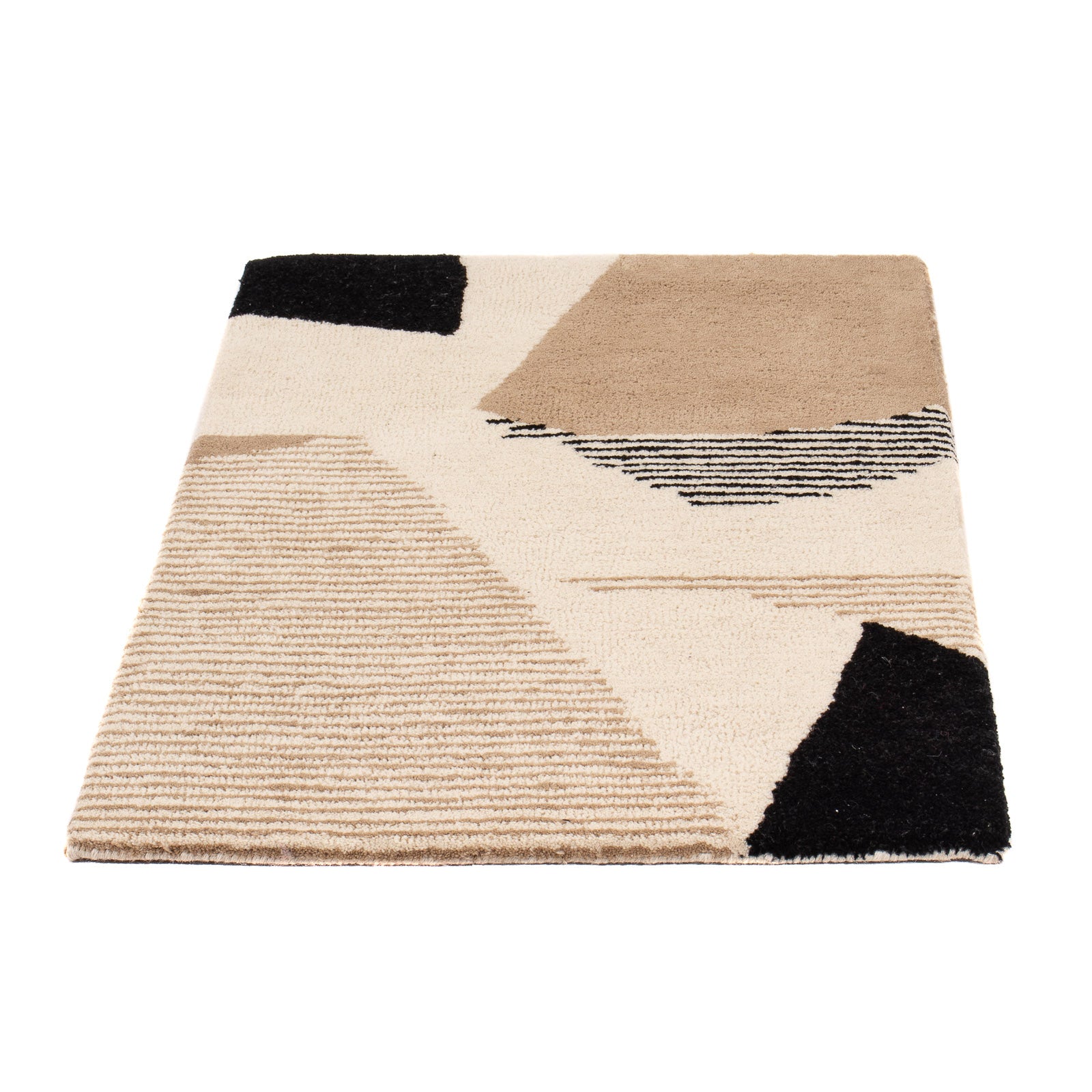 Tapis en laine - 90 x 60 cm - beige