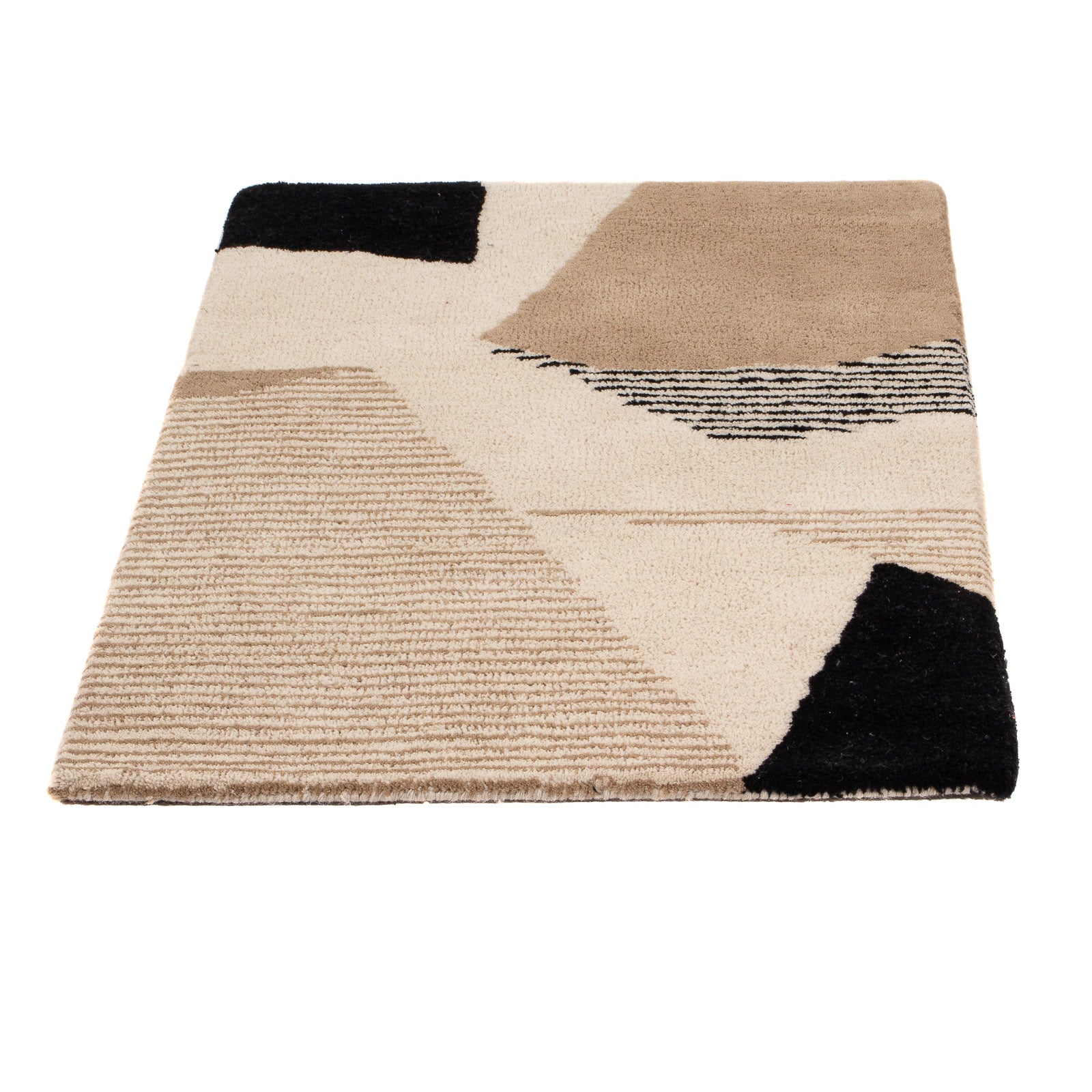 Tapis en laine - 90 x 60 cm - beige